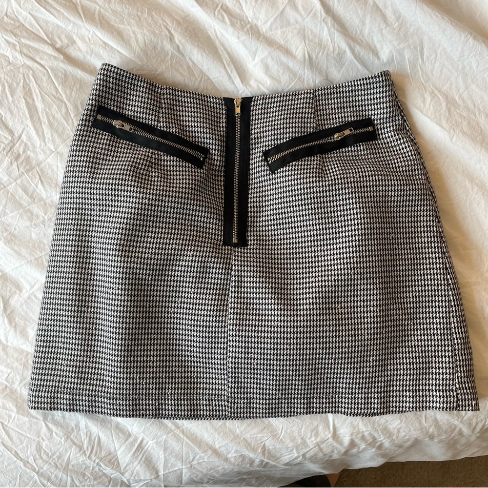 Revolve houndstooth mini skirt